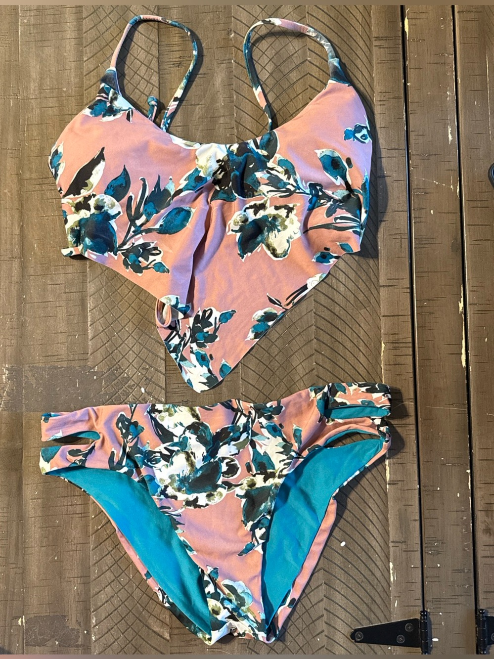 Splendid Pink Floral Two-Piece Bikini